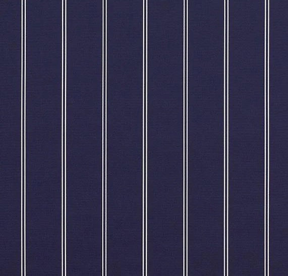 SUNBRELLA SHADE OUTDOOR WATERPROOF FABRIC COOPER NAVY STRIPED 4987-0000 47" WIDE BY THE YARD
