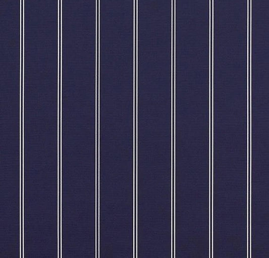 SUNBRELLA SHADE OUTDOOR WATERPROOF FABRIC COOPER NAVY STRIPED 4987-0000 47" WIDE BY THE YARD