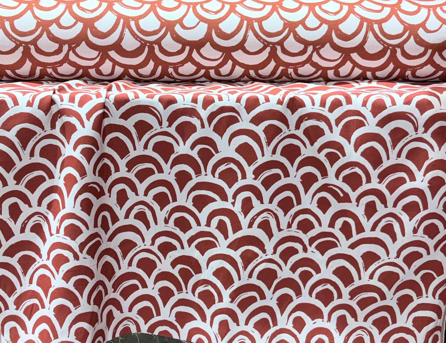 Milliken Overlook Summit Salsa Rust Upholstery Fabric Outdoor Water ans Stain Repellent 54" Wide By The Yard