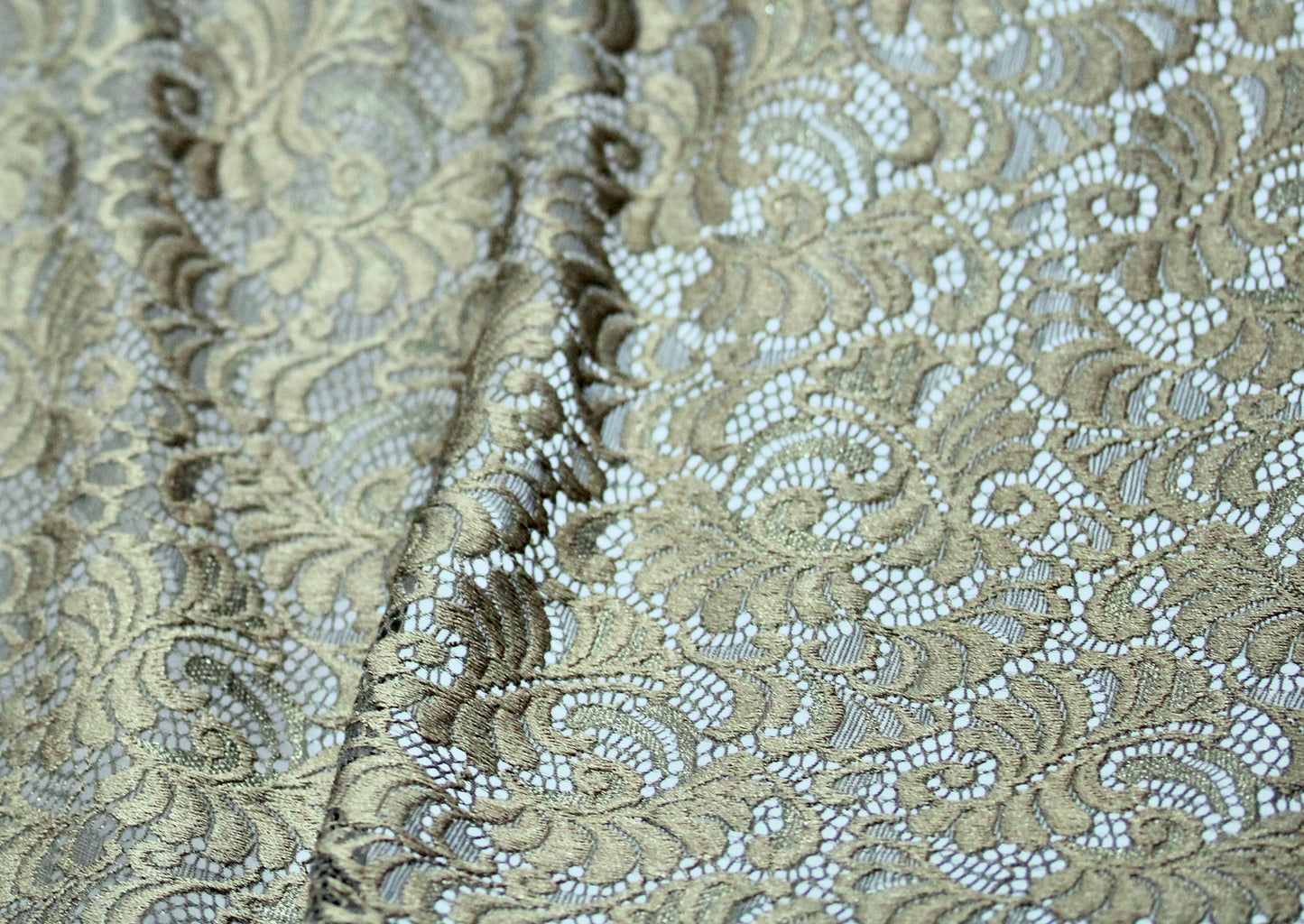 EMBROIDERED 3D FLORAL LACE ULTRA SOFT FABRIC OLIVE GREEN 60" WIDE BY THE YARD