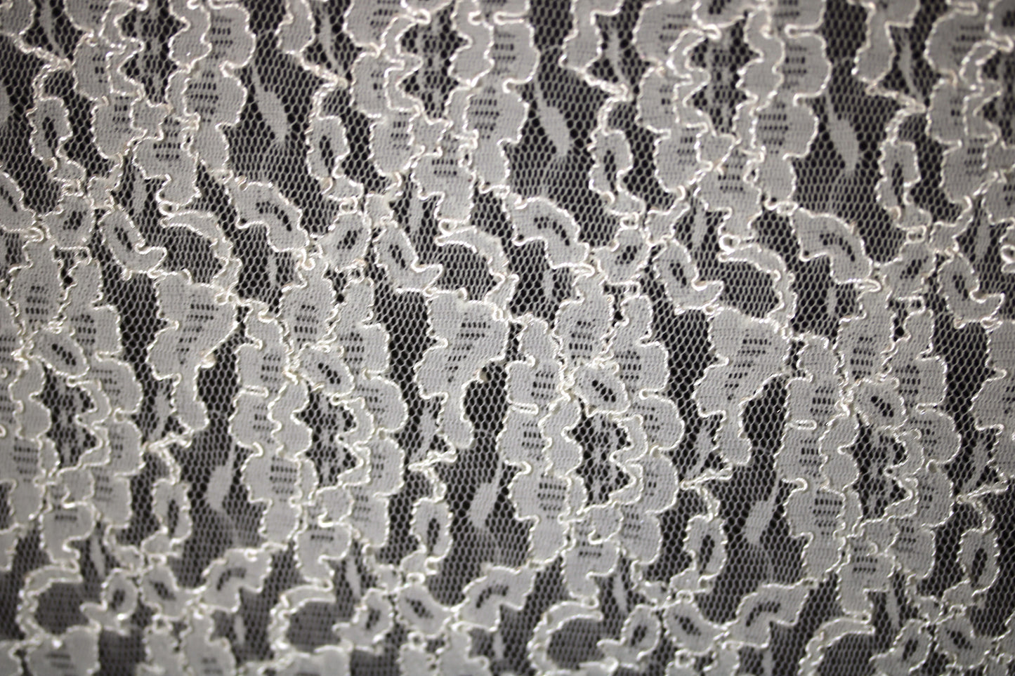 EMBROIDERED 3D FLORAL LACE ULTRA SOFT FABRIC CREAM 65" WIDE BY THE YARD