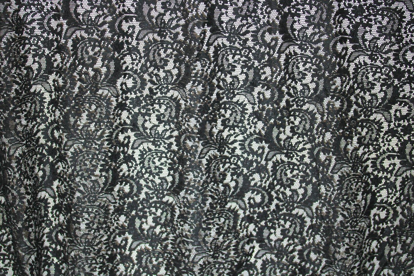 EMBROIDERED 3D FLORAL LACE ULTRA SOFT FABRIC BLACK 55" WIDE BY THE YARD