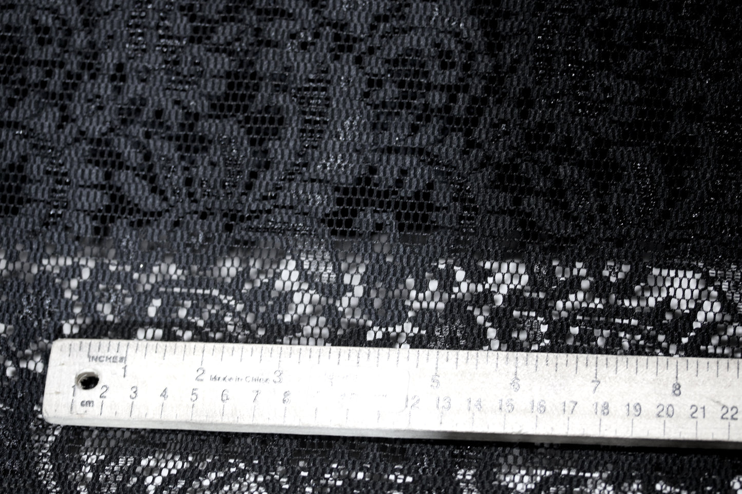 EMBROIDERED 3D FLORAL LACE ULTRA SOFT FABRIC BLACK 55" WIDE BY THE YARD