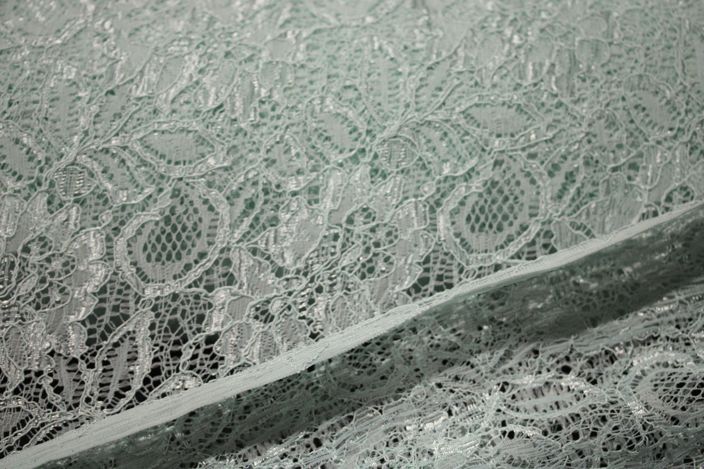 EMBROIDERED 3D FLORAL LACE ULTRA SOFT FABRIC SOFT AQUA 56" WIDE BY THE YARD (Copy)