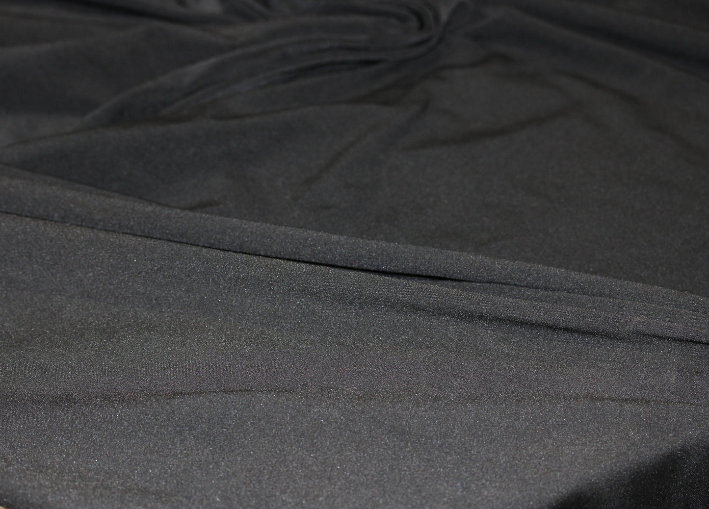 35 YARDS JERSEY MICROFIBER LYCRA ATHLETIC FABRIC 4 WAY STRETCH COLOR BLACK 62" WIDE BY THE YARD