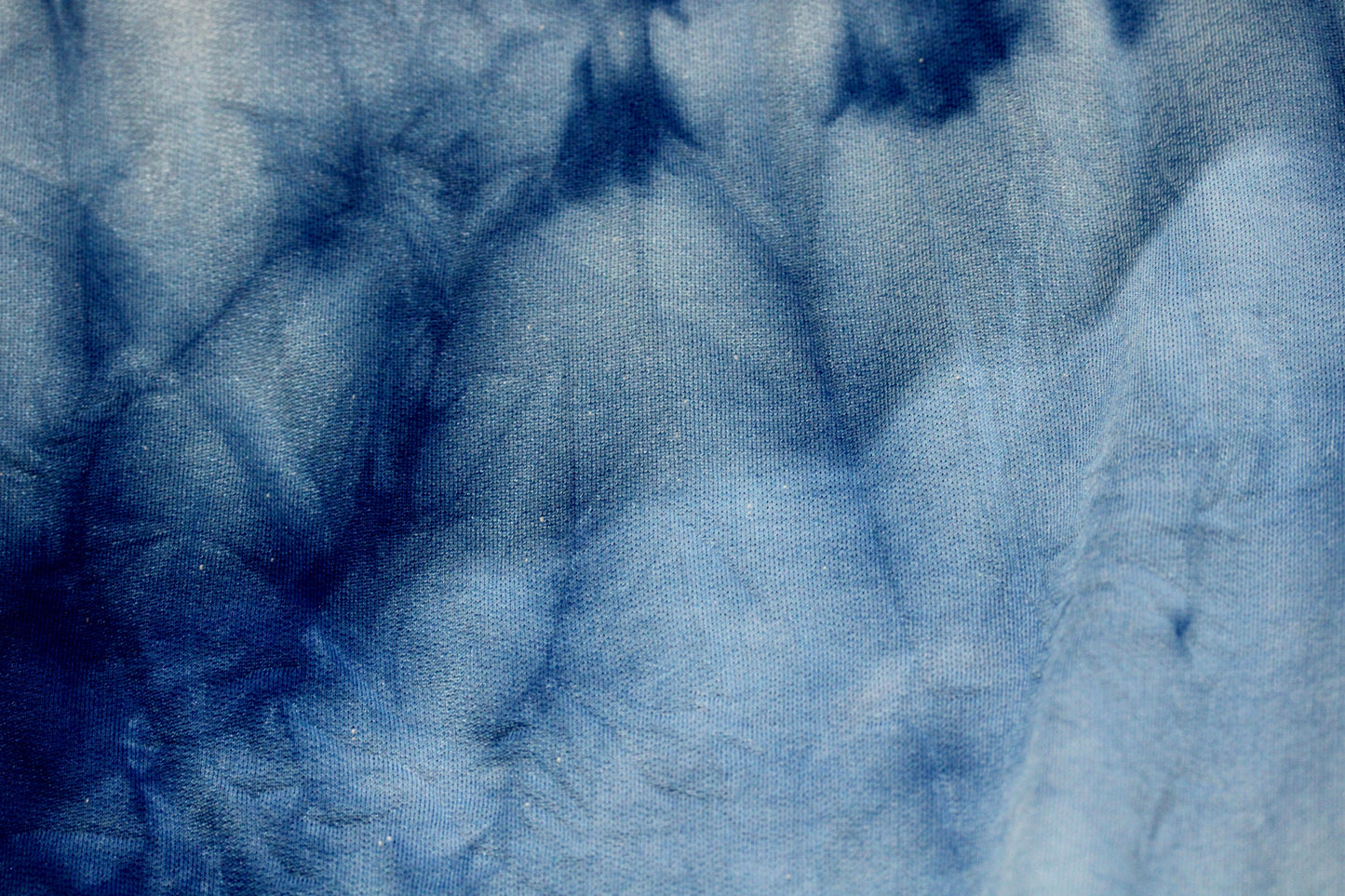 FRENCH TERRY KNIT FABRIC 100% COTTON 72" WIDE TUBULAR WASHED BLUE 9 OZS BY THE YARD