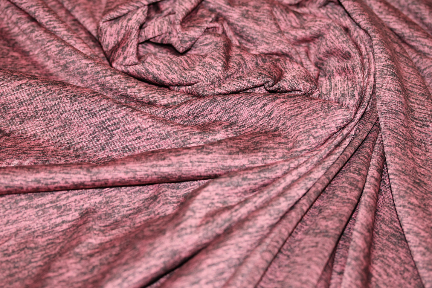 JERSEY KNIT FABRIC HEATHER WINE ATHLETIC MOISTURE WICKING 100% POLYESTER 60" WIDE BY THE YARD