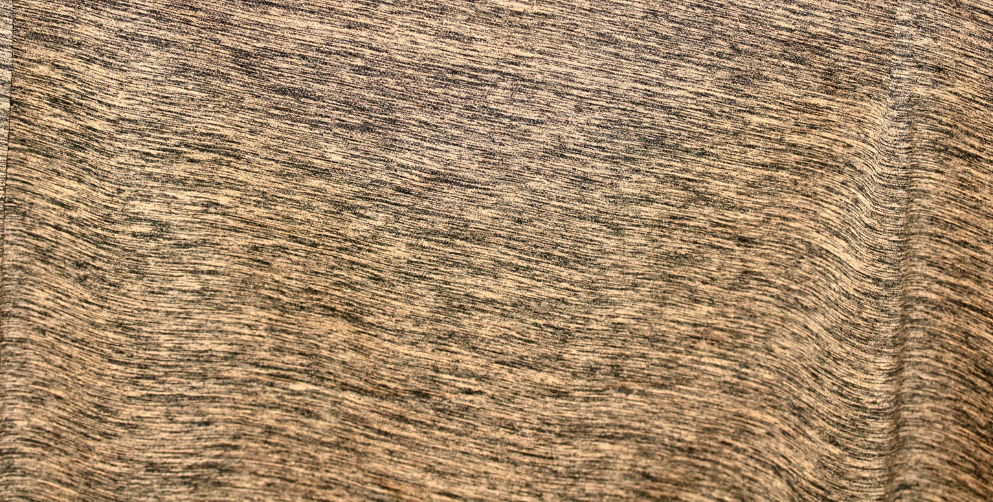 VAPLEX 70 LYCRA ATHLETIC FABRIC 85/15 HEATHER KHAKI 62" WIDE SILKY TOUCH 4 WAY STRETCH BY THE YARD