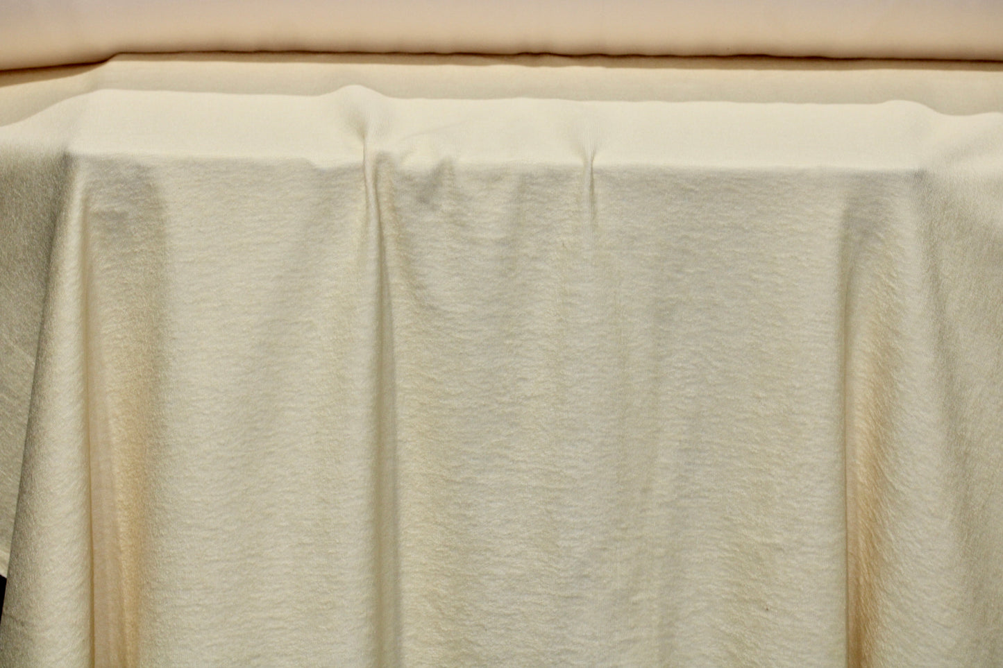 FRENCH TERRY KNIT 2 WAY SPANDEX FABRIC 60" WIDE LIGHT YELLOW 9 OZS. BY THE YARD