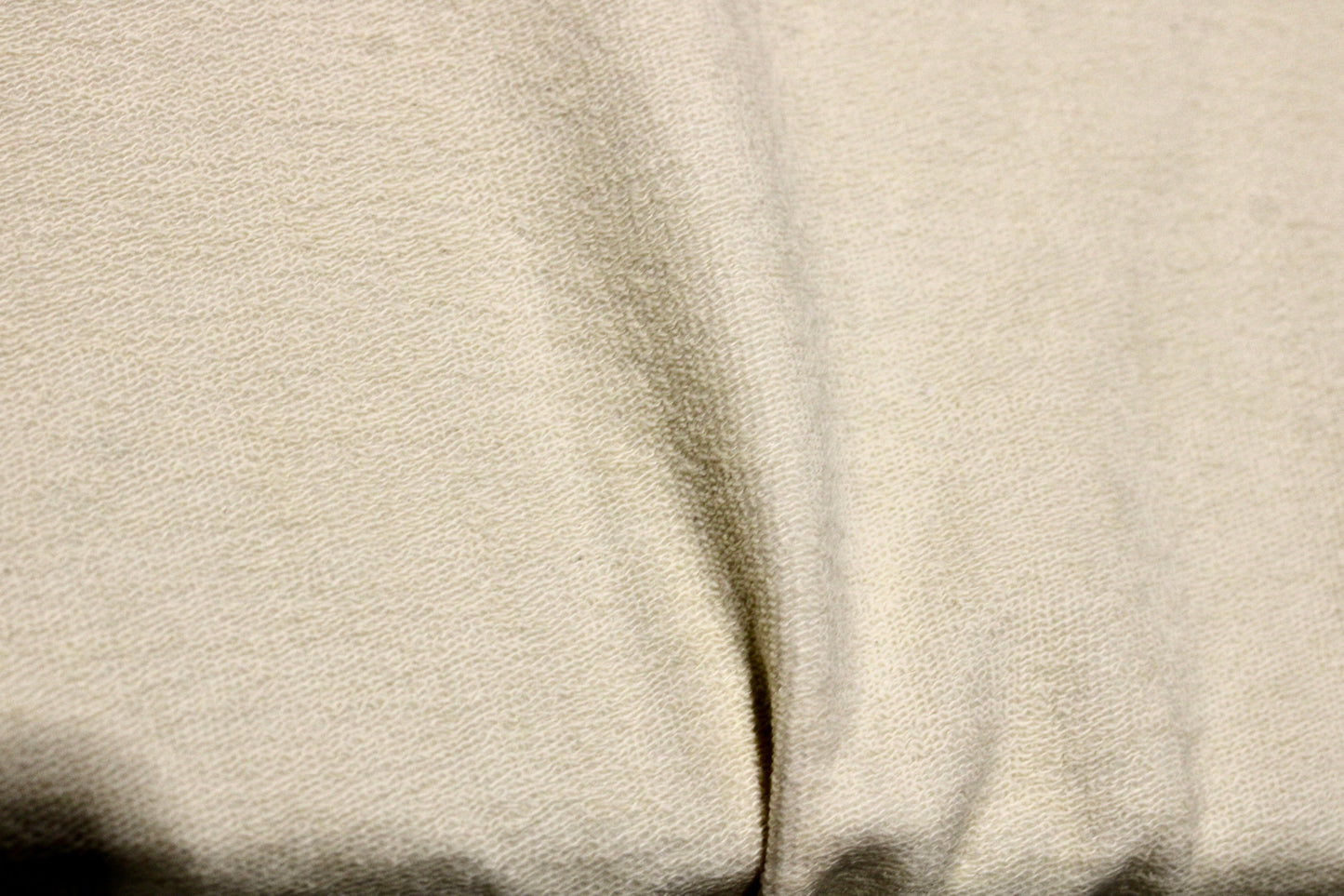 FRENCH TERRY KNIT 2 WAY SPANDEX FABRIC 60" WIDE LIGHT YELLOW 9 OZS. BY THE YARD