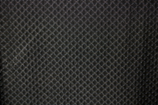 FABRIC ATHLETIC SPORT DIAMOND 3D 4 WAY SPANDEX BLACK 60" WIDE BY THE YARD