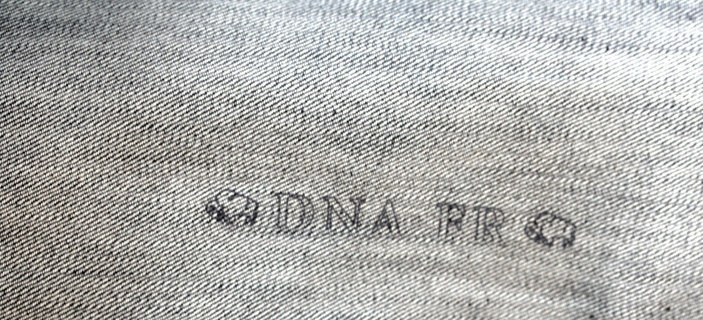 USA STONEWASH DENIM INDIGO FABRIC DNA FR FLAME RETARDANT 67" COTON BLEND 10 OZS BY THE YARD