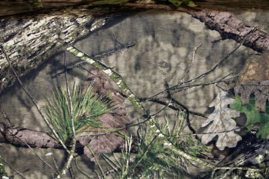 RIB 1X1 ATHLETIC FABRIC CAMOUFLAGE MOSSY OAK BREAK UP COUNTRY 60" WIDE BY THE YARD
