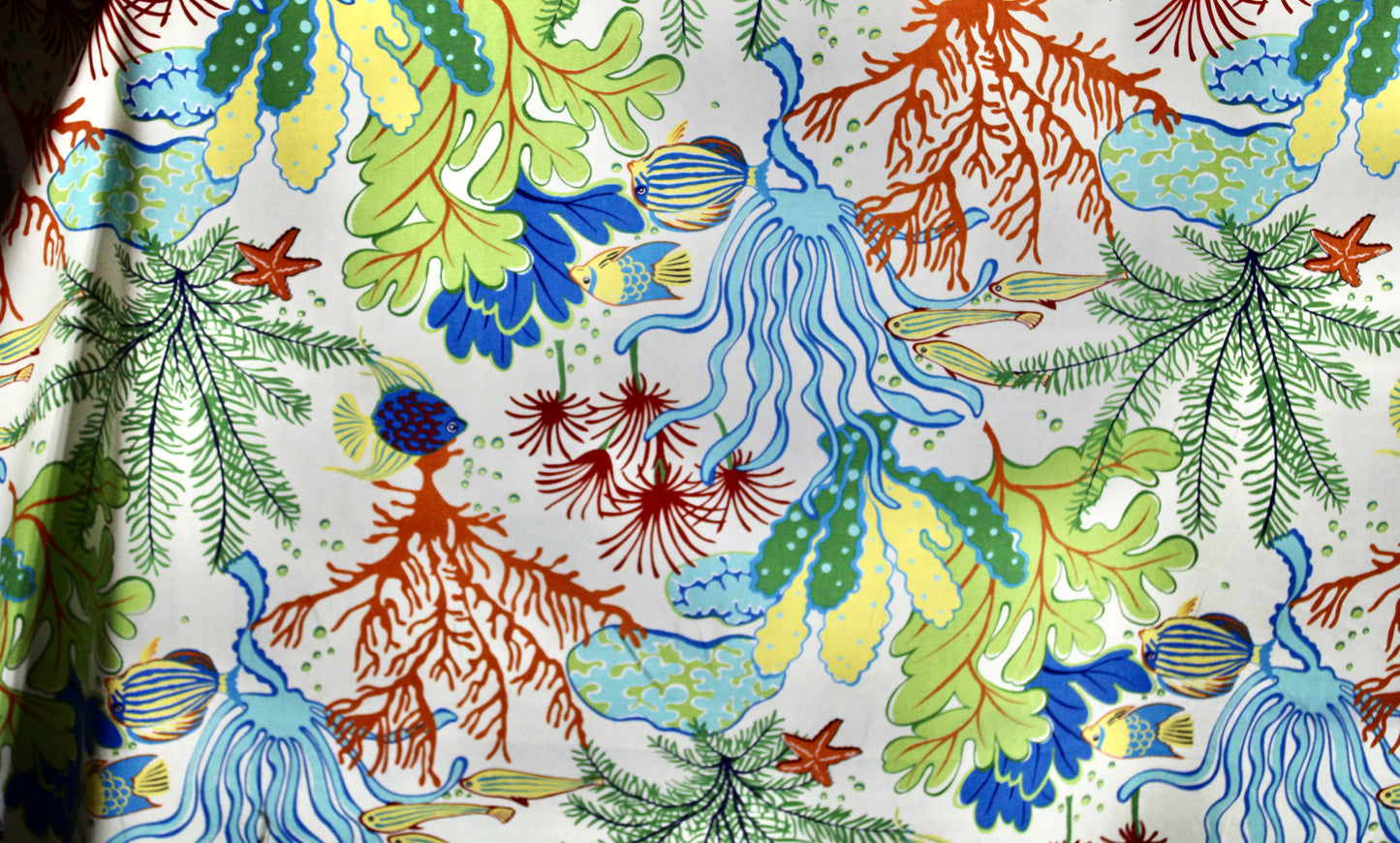 MILL CREEK SPLISH SPLASH ATLANTIS PRINTED UPHOLSTERY FABRIC 55" WIDE BY THE YARD
