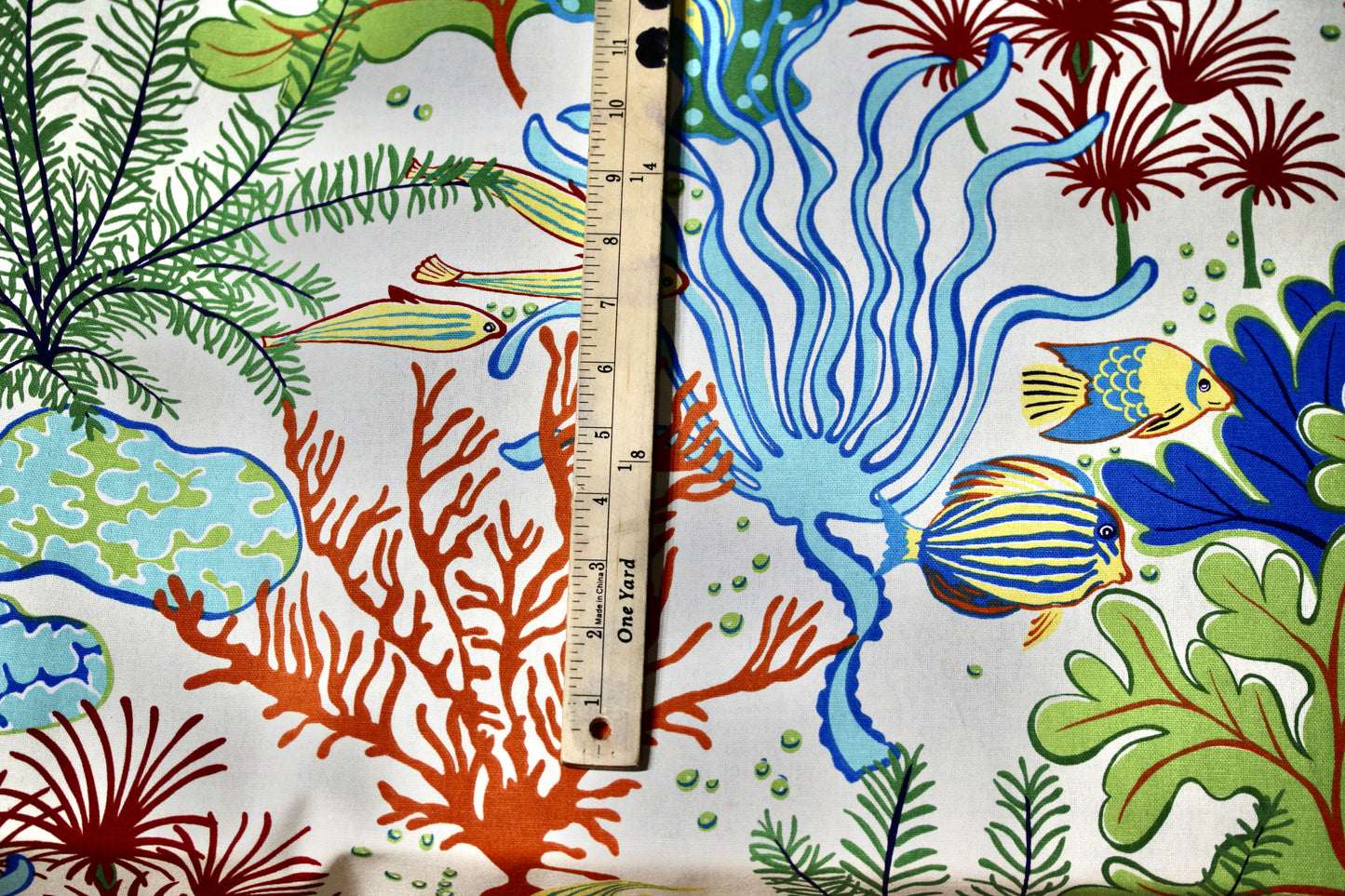 MILL CREEK SPLISH SPLASH ATLANTIS PRINTED UPHOLSTERY FABRIC 55" WIDE BY THE YARD