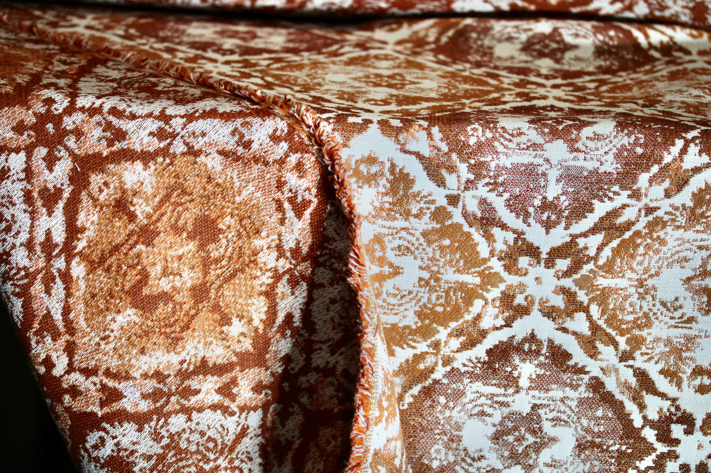 SUNBRELLA UPHOLSTERY FABRIC WATER STAIN REPELLENT 55" WIDE ANTICA DIAMOND TUSCAN BY THE YARD