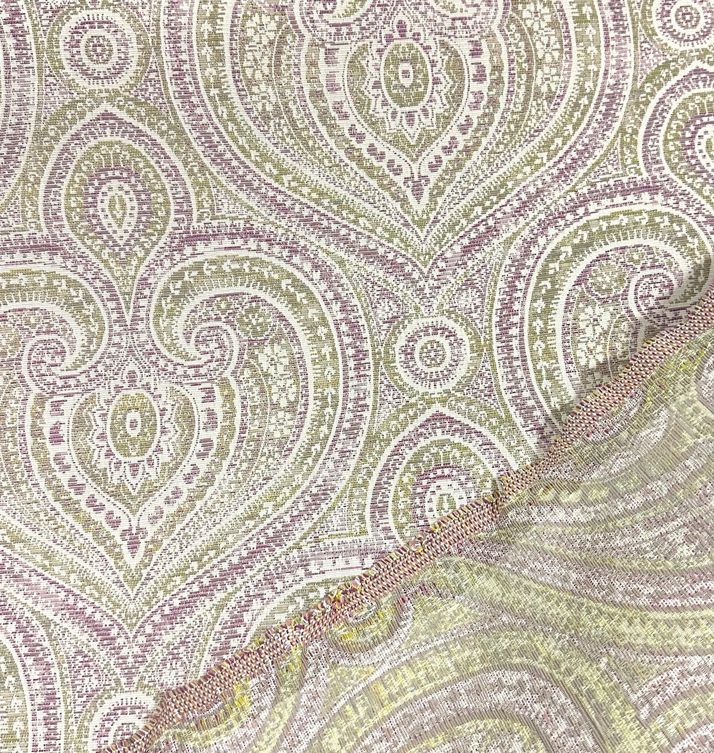 ETHAN ALLEN UPHOLSTERY STAIN RELEASE ANJALY TEXTURE ART DECO FABRIC 58" WIDE