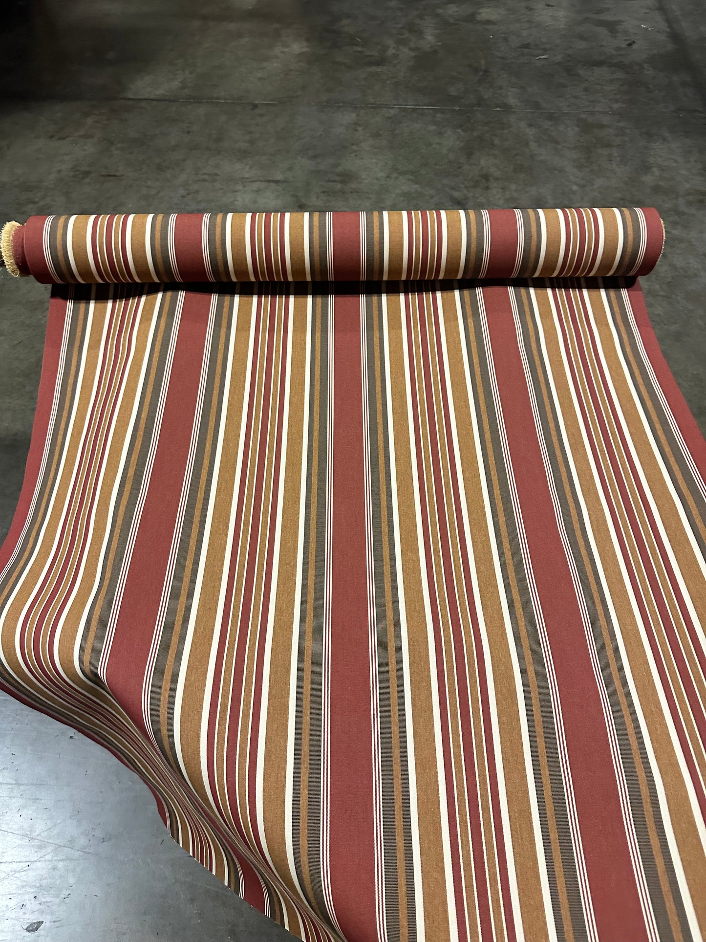 SUNBRELLA SHADE FABRIC AWNING EASTLAND REDWOOD 4813 OUTDOOR WATERPROOF 47" WIDE BY THE YARD