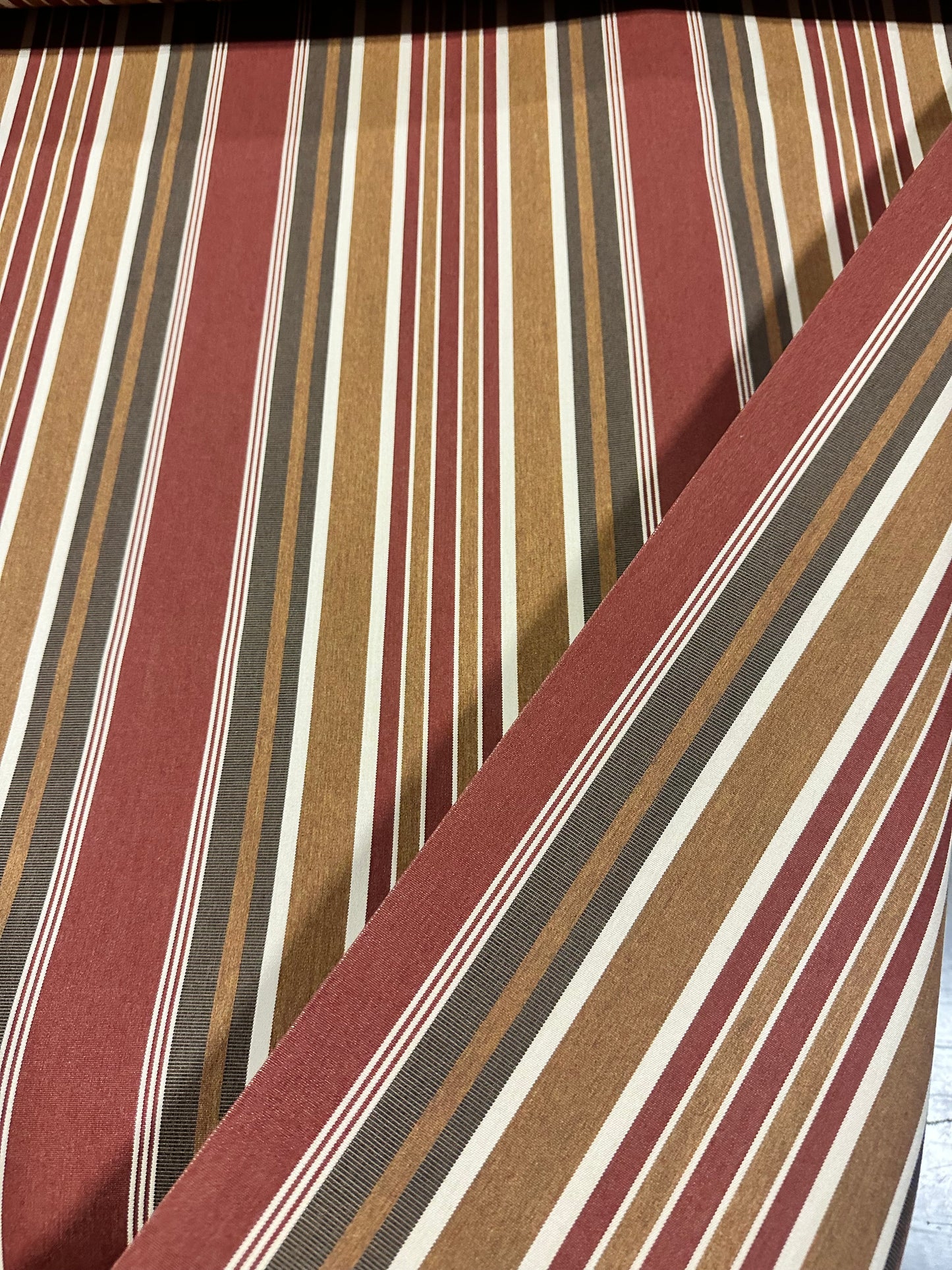 SUNBRELLA SHADE FABRIC AWNING EASTLAND REDWOOD 4813 OUTDOOR WATERPROOF 47" WIDE BY THE YARD