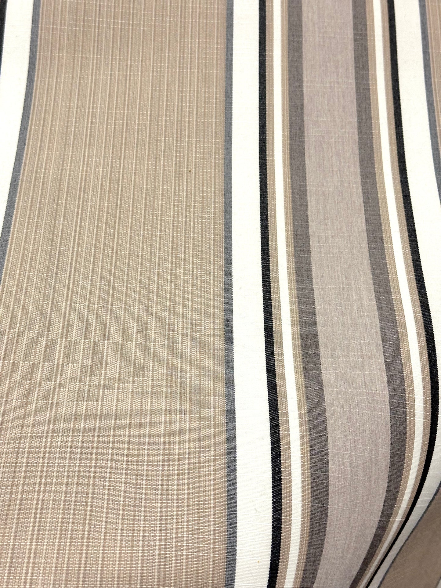 SUNBRELLA MAYFIELD OUTDOOR WATERPROOF FABRIC EMBLEM BEIGE STRIPED 4837 47" WIDE BY THE YARD
