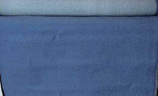 UPHOLSTERY TAPESTRY HEAVY DUTY CANVAS STYLE BLUE DENIM W/ LT. BACKING 58" BY THE YARD