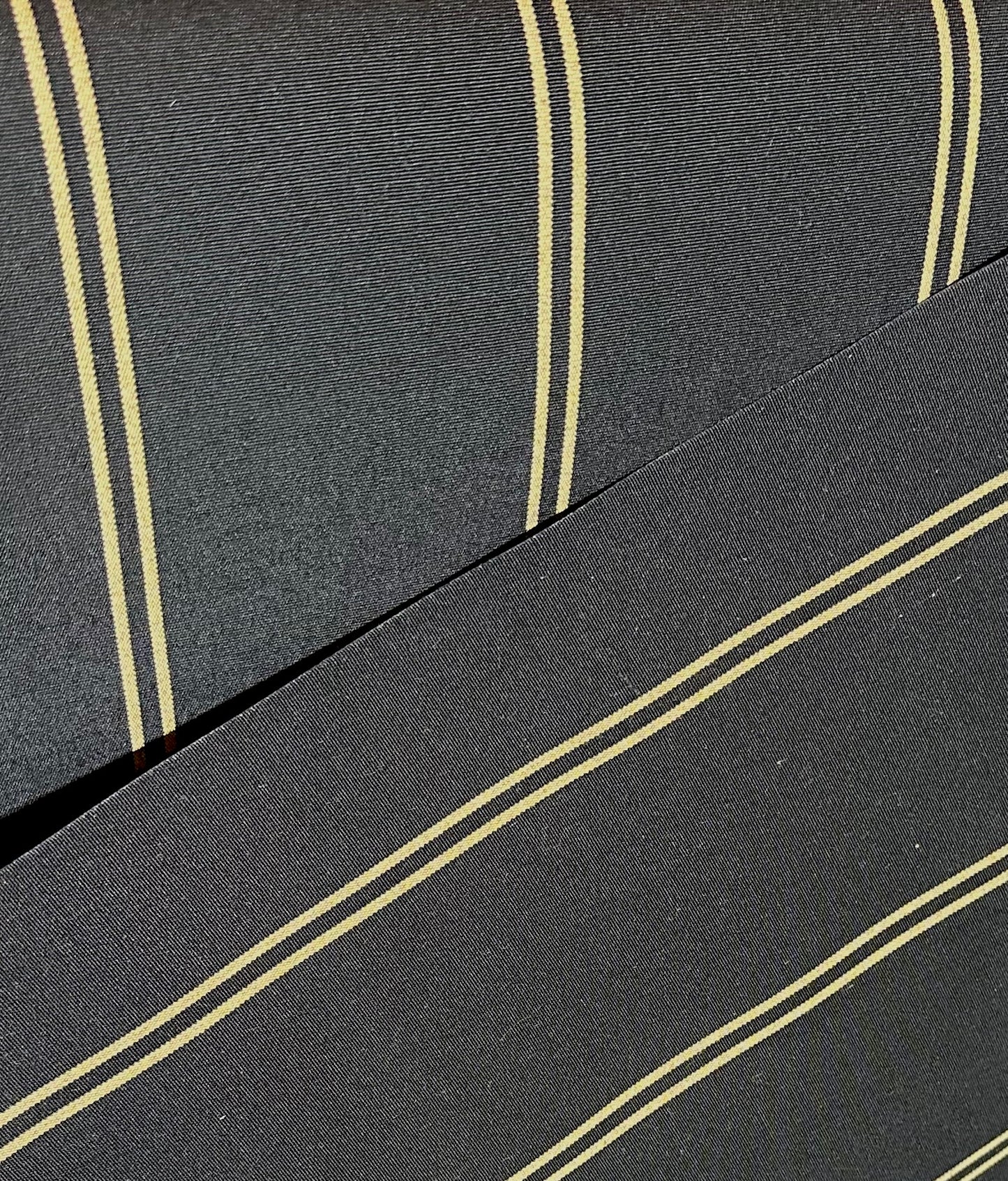 SUNBRELLA SHADE OUTDOOR WATERPROOF FABRIC COOPER BLACK STRIPED 4988-0000 47" BTY