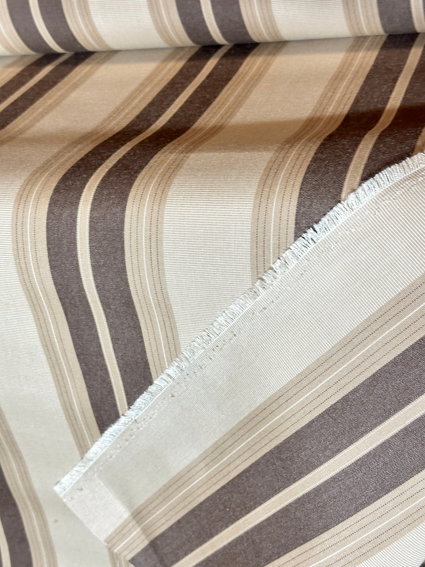 20 YARDS SUNBRELLA SHADE OUTDOOR WATERPROOF FABRIC CHOCOLATE CHIP FANCY 4776-0000 47" WIDE