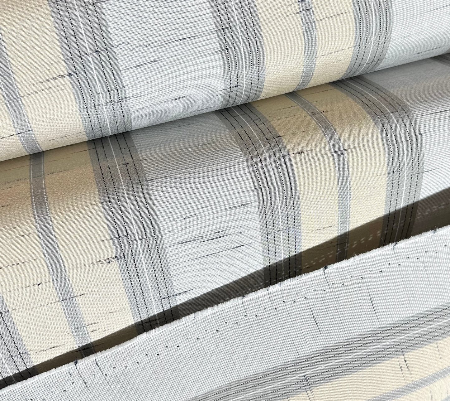 20 YARDS SUNBRELLA SHADE OUTDOOR WATERPROOF FABRIC GREY/BEIGE CHIP FANCY 4777 47" WIDE