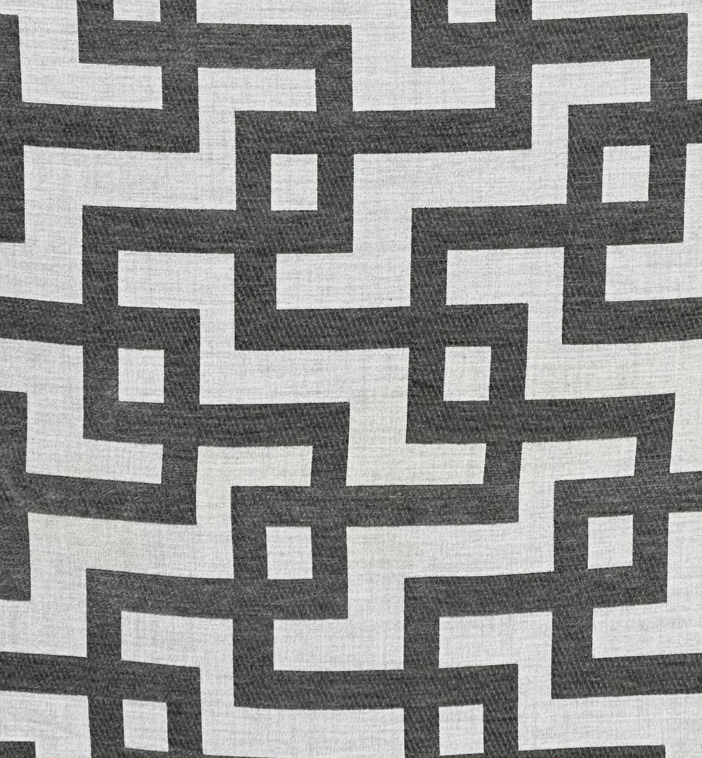 ETHAN ALLEN UPHOLSTERY 3D VELVET CANVAS CHARCOAL & GREY FABRIC 58" WIDE BY YARD