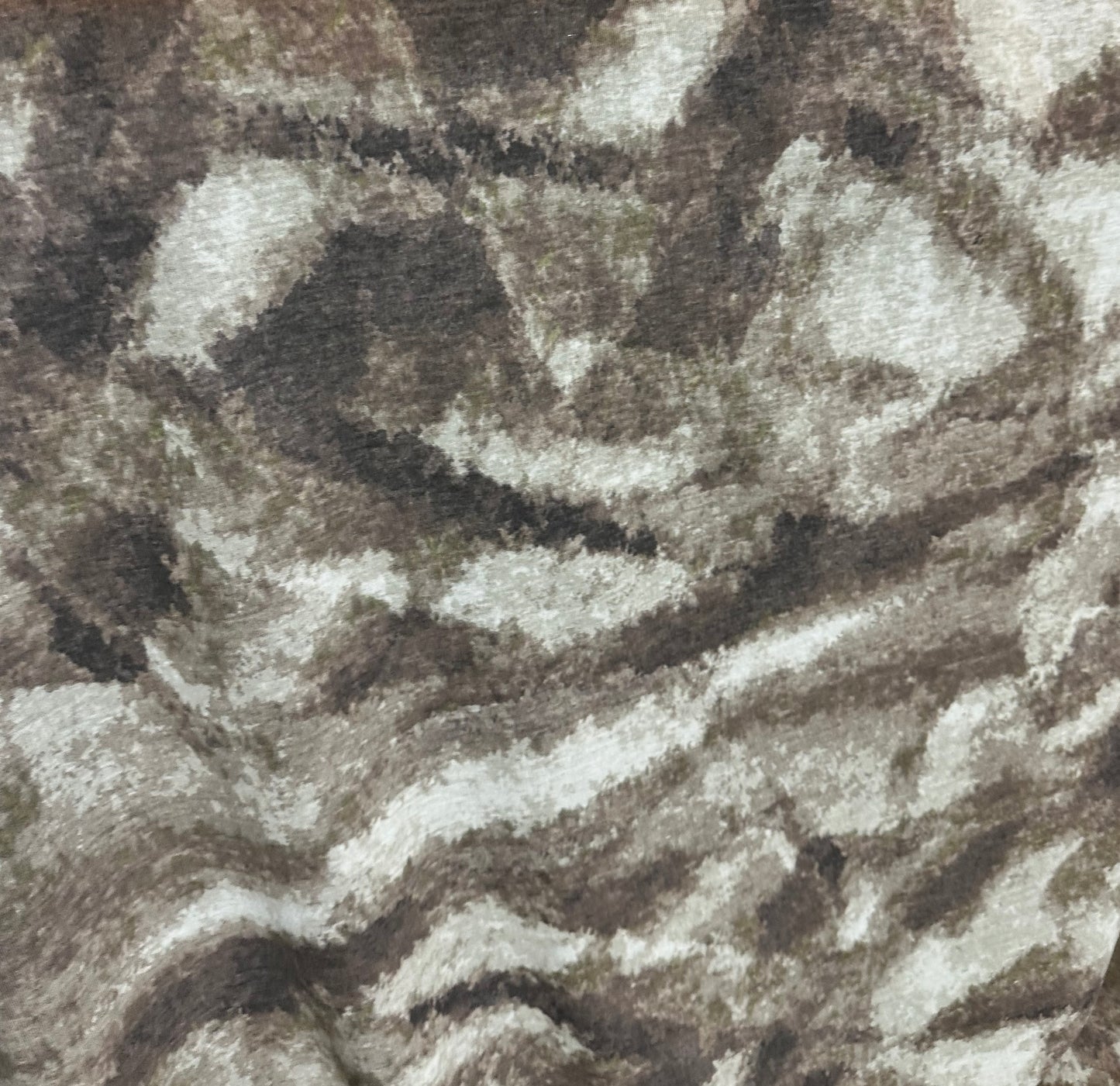 JERSEY KNIT BLEND CAMO CAMOUFLAGE FABRIC LIGHTWEIGHT 60" WIDE EARTH COLORS BY THE YARD