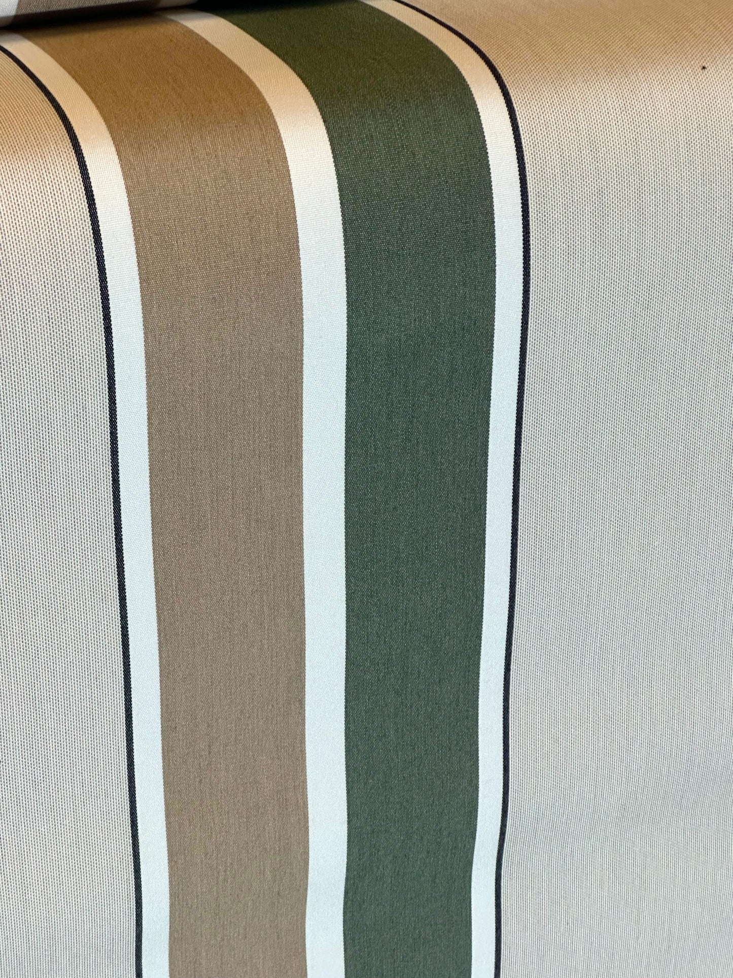 SUNBRELLA SHADE WATERPROOF FABRIC FERN HEATHER BEIGE BLOCK STRIPE 4959 47" BY YD