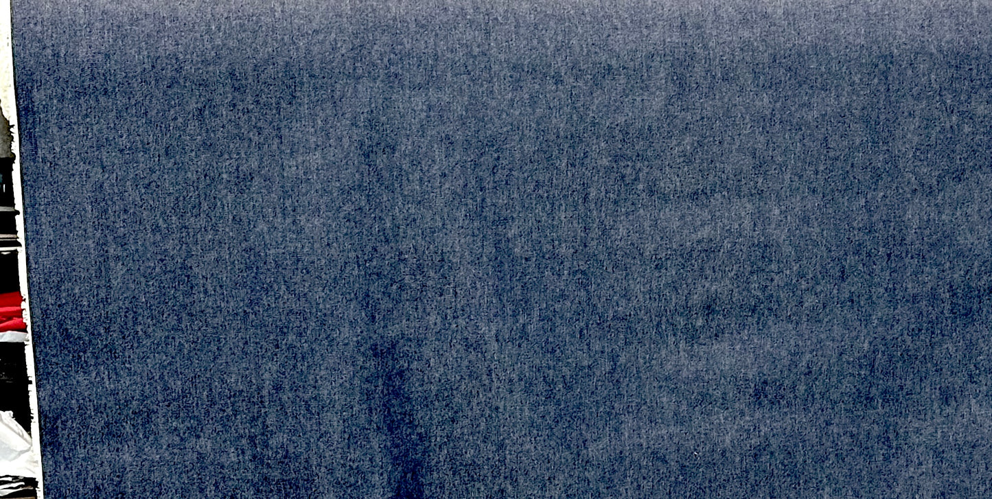 10 YARDS USA MADE DEEP INDIGO DENIM 10 ozs RING SPUN 100% COTTON FABRIC 68" WIDE
