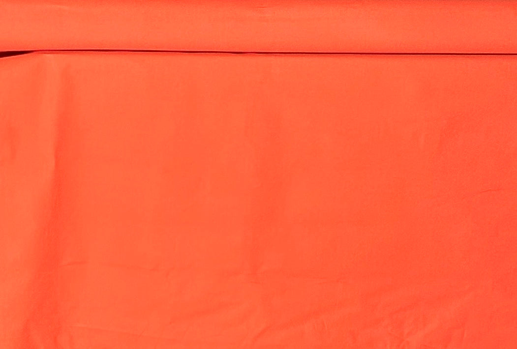 CANVAS FABRIC 100% COTTON MADE IN USA COLOR SAFETY ORANGE 7.5 OZS 62" WIDE BY THE YARD