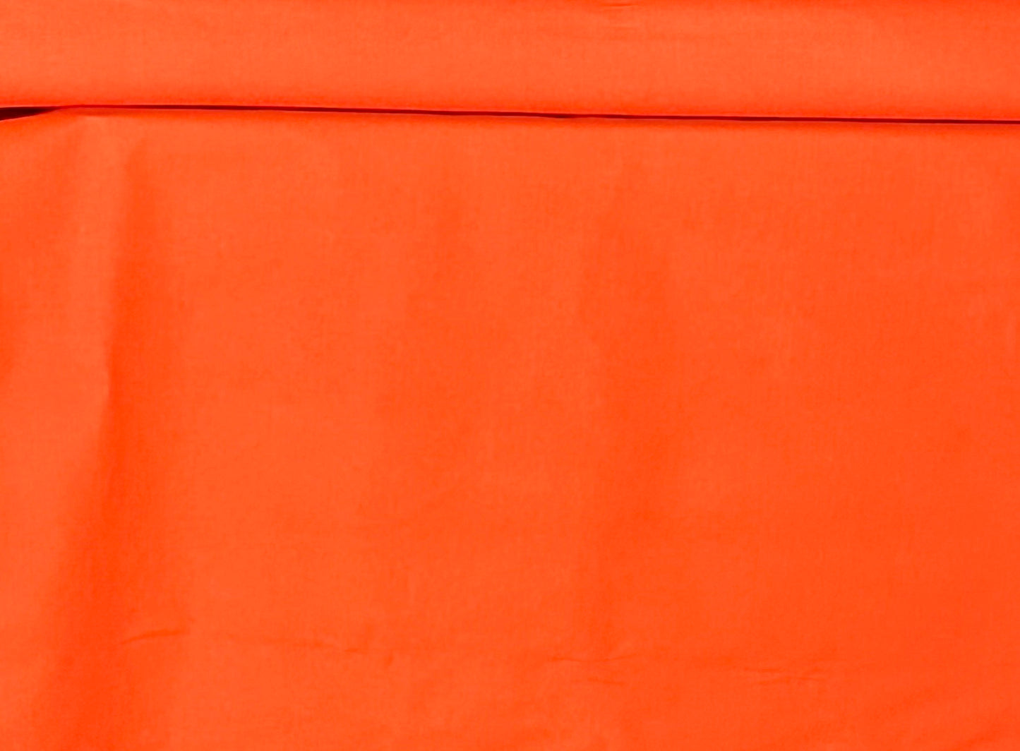 CANVAS FABRIC 100% COTTON MADE IN USA COLOR SAFETY ORANGE 7.5 OZS 62" WIDE BY THE YARD