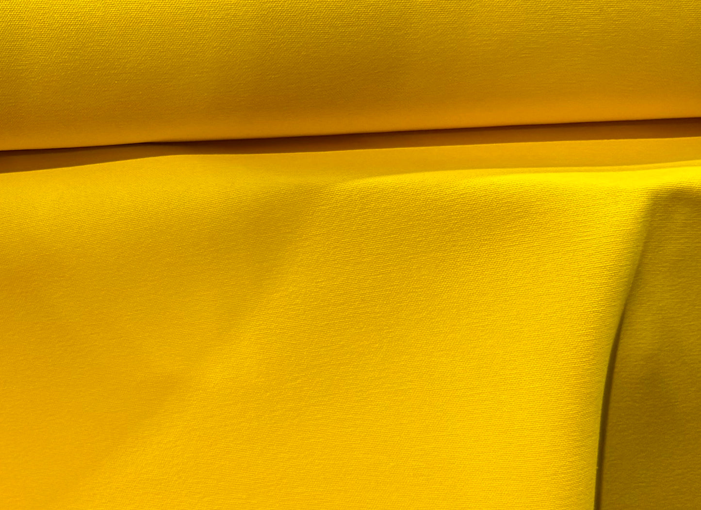 CANVAS FABRIC 100% COTTON MADE IN USA COLOR DK YELLOW 8 OZS 60" WIDE BY THE YARD