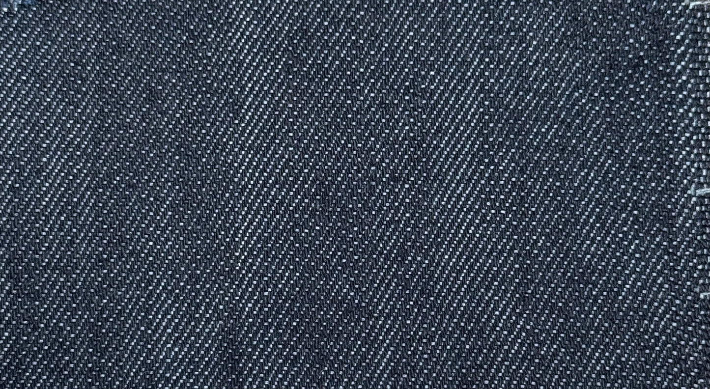 USA STONEWASH DENIM INDIGO FABRIC DNA FR FLAME RETARDANT 67" COTON BLEND 10 OZS BY THE YARD
