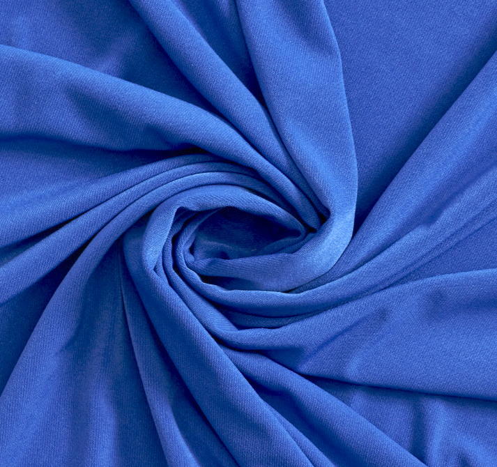 JERSEY KNIT 100% ORGANIC COTTON FABRIC 8.2 OZS. 72" WIDE COLOR TRUE BLUE