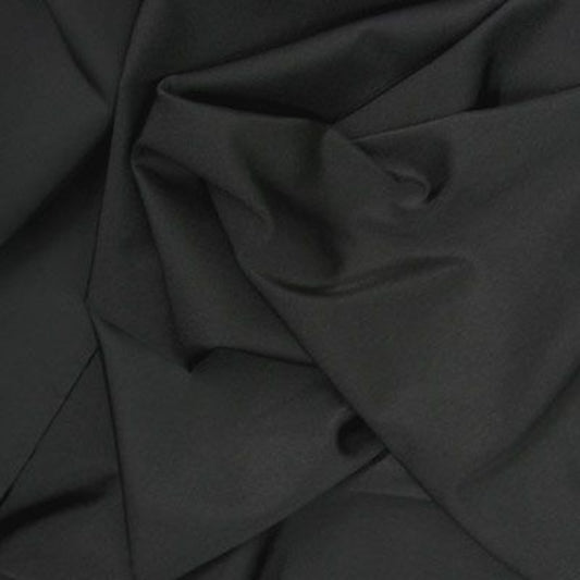 SAPLEX 70 HEAVY LYCRA ATHLETIC MOISTURE WICKING FABRIC 90/10 BLACK 62" WIDE 4 WAY STRETCH BY THE YARD
