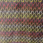 UPHOLSTERY CHENILLE STYLE EMBROIDERED GEOMETRIC CHARCOAL MULTICOLOR 57" WIDE