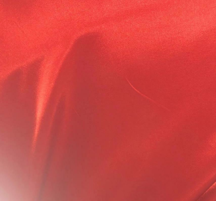 BRIGHT RED POLYRAYON SHINY TAFFETA DRESS LINING DECOR 70 DENIER 58" WIDE BY THE YARD