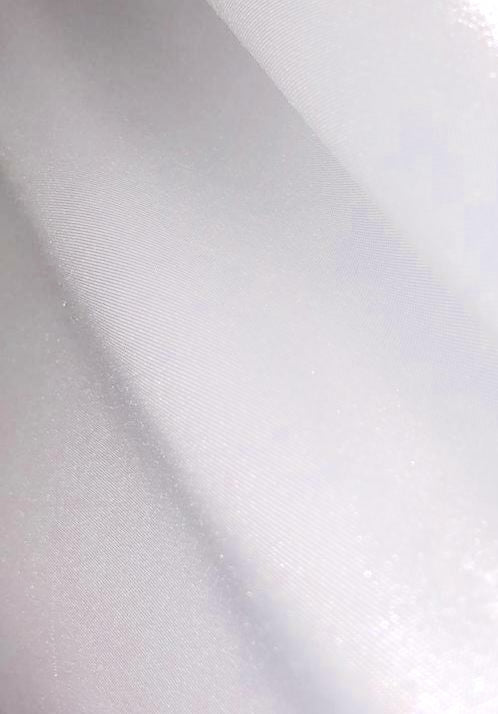 SNOW WHITE POLYRAYON SHINY TAFFETA DRESS LINING DECOR 70 DENIER 58" WIDE BY THE YARD