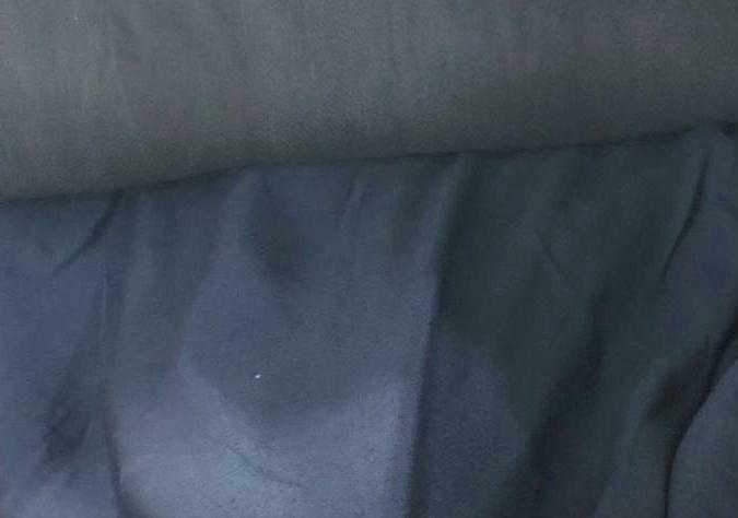 CANVAS FABRIC WITH LIGHT FLANNEL BACKING COLOR NAVY BLUE 57" WIDE BY THE YARD