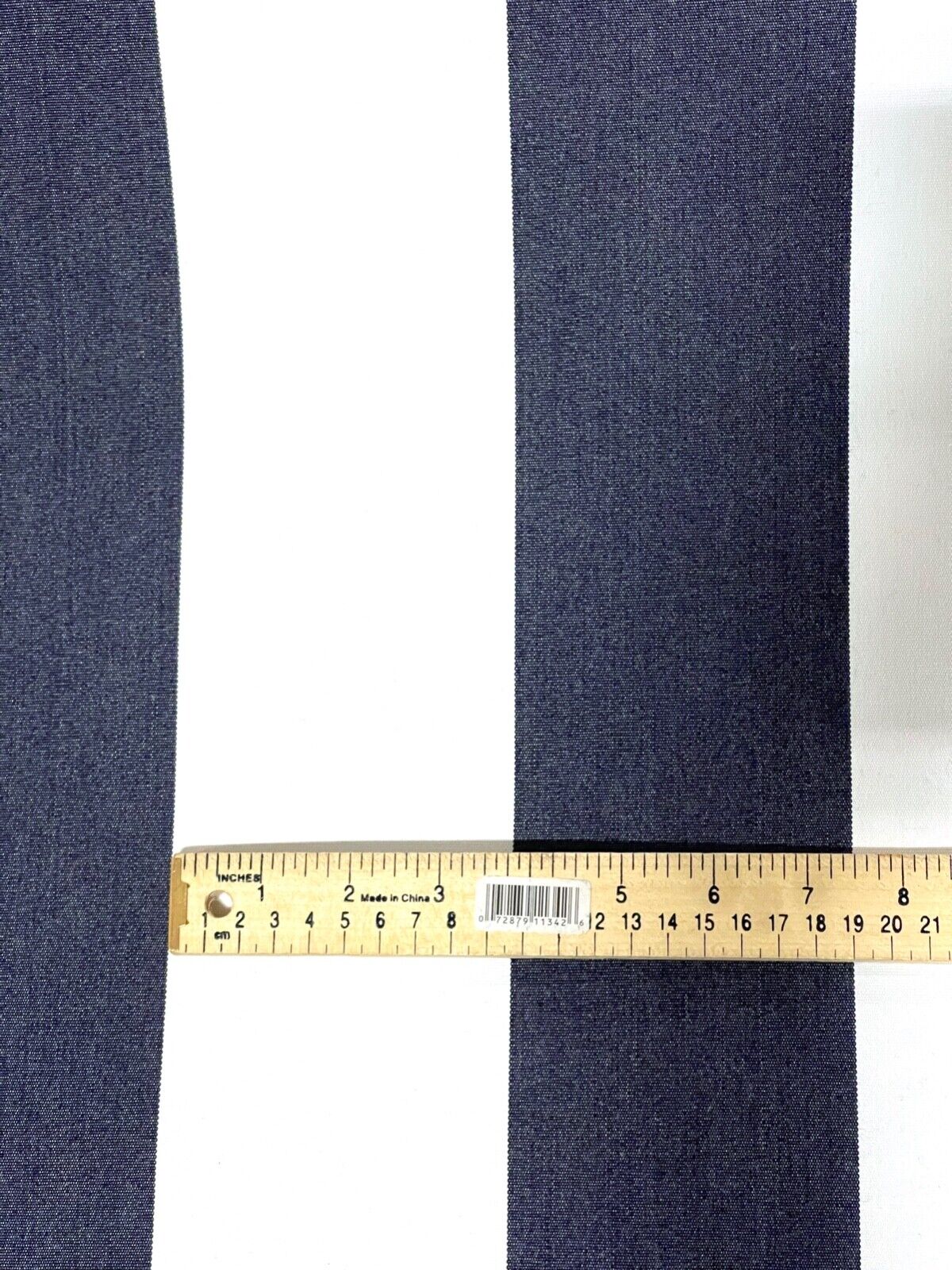 SUNBRELLA SHADE FABRIC AWNING BEAUFORT CAPTAIN NAVY 4708 STRIPED WATERPROOF 46"