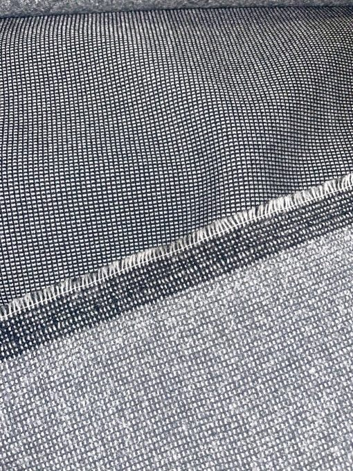 CAR UPHOLSTERY FABRIC LIGHTWEIGHT BLACK & WHITE PERFORATED 5 YARDS NEW