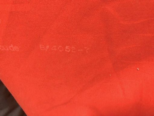 TWILL FABRIC AMPLITUDE FLAME RETARDANT COTTON BLEND RED 7ozs MADE IN USA 60" BTY