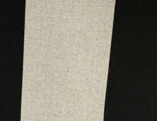 SUNBRELLA SHADE FABRIC AWNING BEAUFORT BLACK/GRAY 6 BAR 5704 STRIPED WATERPROOF 47" WIDE BY THE YARD