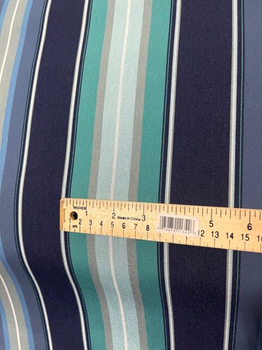 SUNBRELLA SHADE OUTDOOR WATERPROOF FABRIC SAXON CASCADE STRIPED 4884-0000 46"