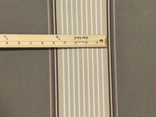 SUNBRELLA MAYFIELD OUTDOOR WATERPROOF FABRIC EMBLEM BEIGE STRIPED 4837-0000 46"