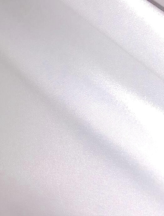 SNOW WHITE POLYRAYON SHINY TAFFETA DRESS LINING DECOR 70 DENIER 58" WIDE BY THE YARD