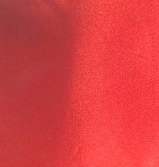 BRIGHT RED POLYRAYON SHINY TAFFETA DRESS LINING DECOR 70 DENIER 58" WIDE BY THE YARD